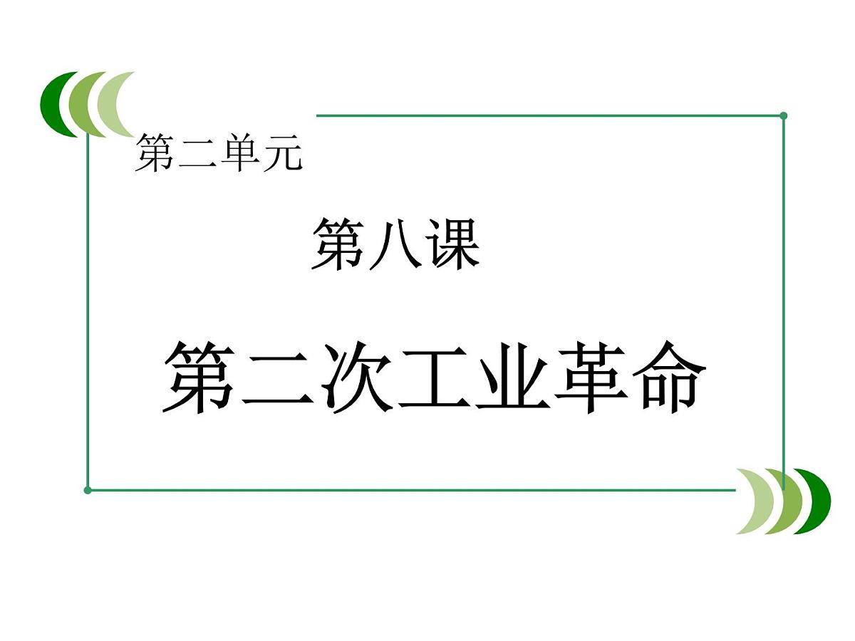 人教版 (新课标)高中历史必修2 2-8《第二次工业革命》课件第1页