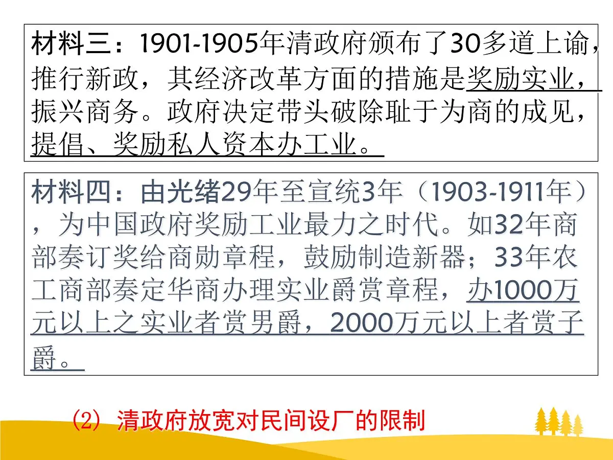 课件—人教版 (新课标)高中历史必修2 3-10《中国民族资本主义的曲折发展》第6页