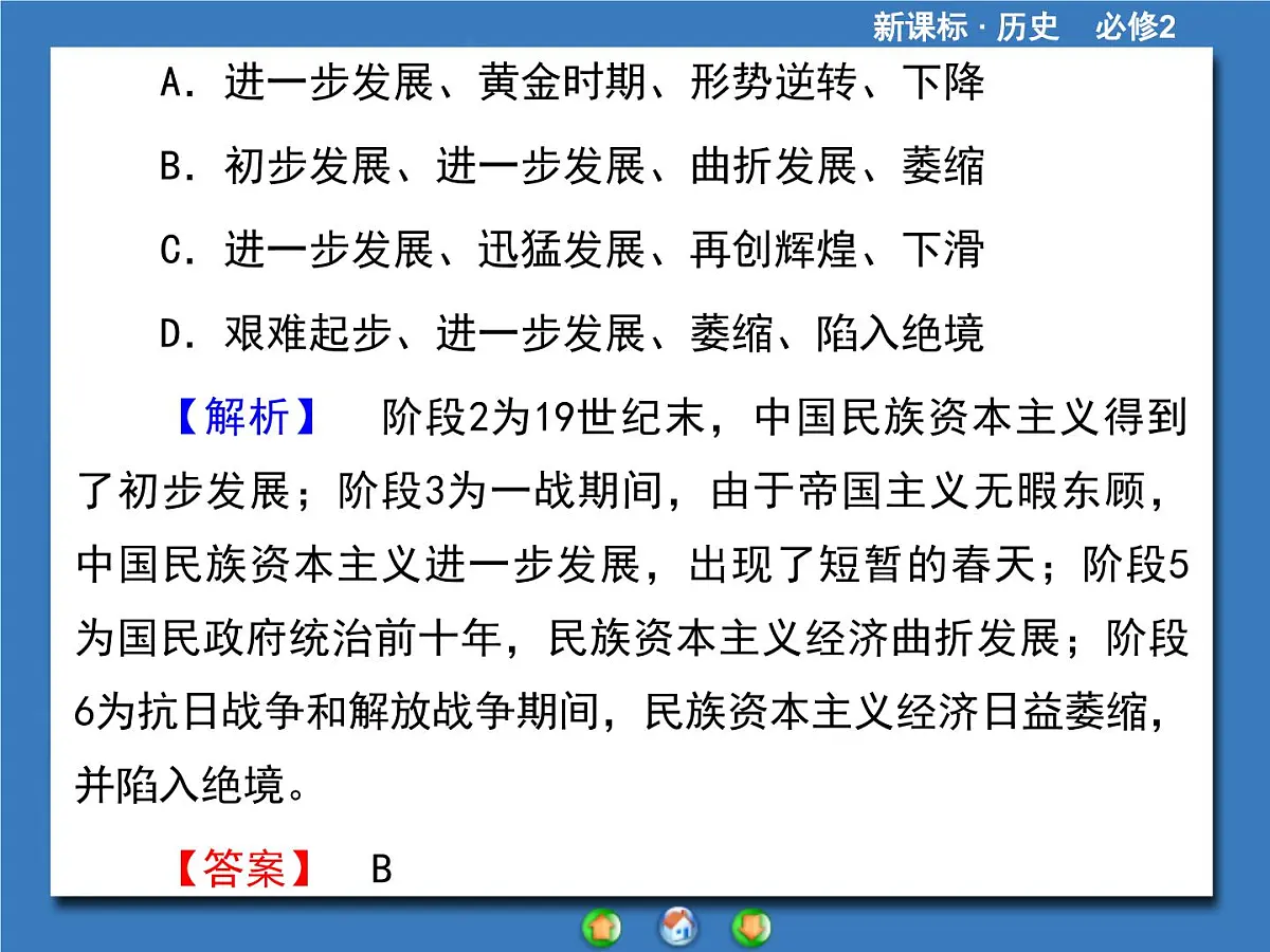 人教版 (新课标)高中历史必修2 第三单元近代中国经济结构的变动与资本主义的曲折发展归纳提升复习课件第6页