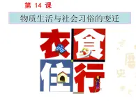 人教版 (新课标)高中历史必修2 5-14《物质生活与习俗的变迁》课件