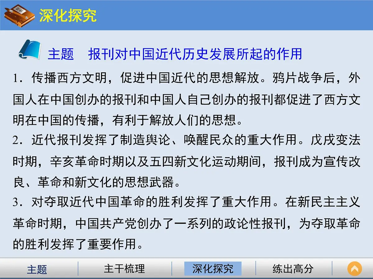 人教版 (新课标)高中历史必修2 5-16《大众传媒的变迁》课件第7页