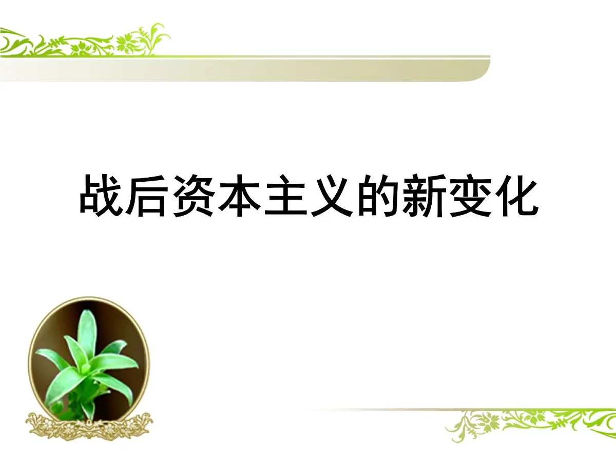 人教版 (新课标)高中历史必修2 6-19《战后资本主义的新变化》课件第1页