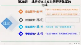 專題串講課件：人教版 (新課標(biāo))高中歷史必修2 第八單元戰(zhàn)后資本主義世界經(jīng)濟(jì)體系的形成