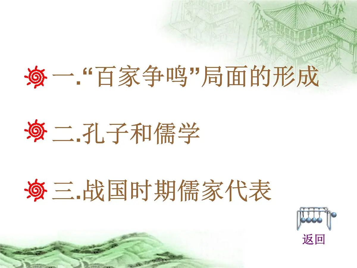 人教版 (新课标)高中历史必修3 1-1《“百家争鸣”和儒家思想的形成》课件第8页