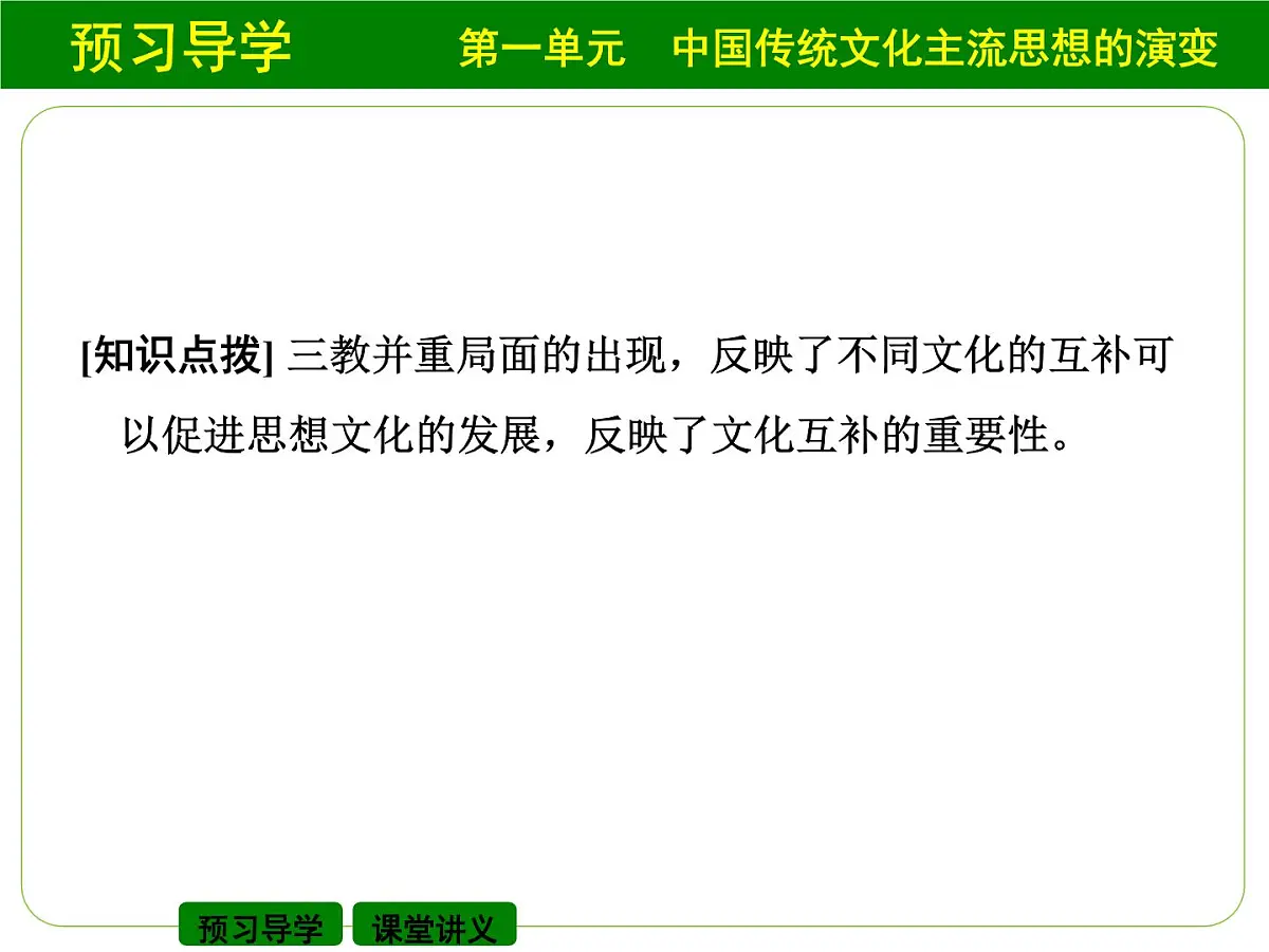 人教版 (新课标)高中历史必修3 1-3《宋明理学》课件第5页