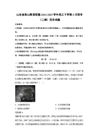 山东省泰山教育联盟2024-2025学年高三下学期4月联考（二模）历史试题（解析版）