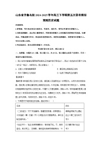 山东省齐鲁名校2024-2025学年高三下学期第五次联考模拟预测历史试题（解析版）