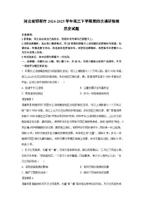 河北省邯郸市2024-2025学年高三下学期第四次调研检测历史试题(解析版)