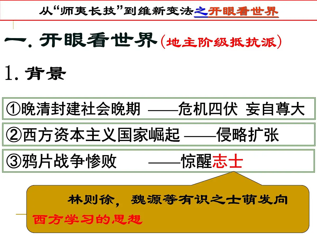 人教版 (新课标)高中历史必修3 5-14《从“师夷长技”到维新变法》课件第7页