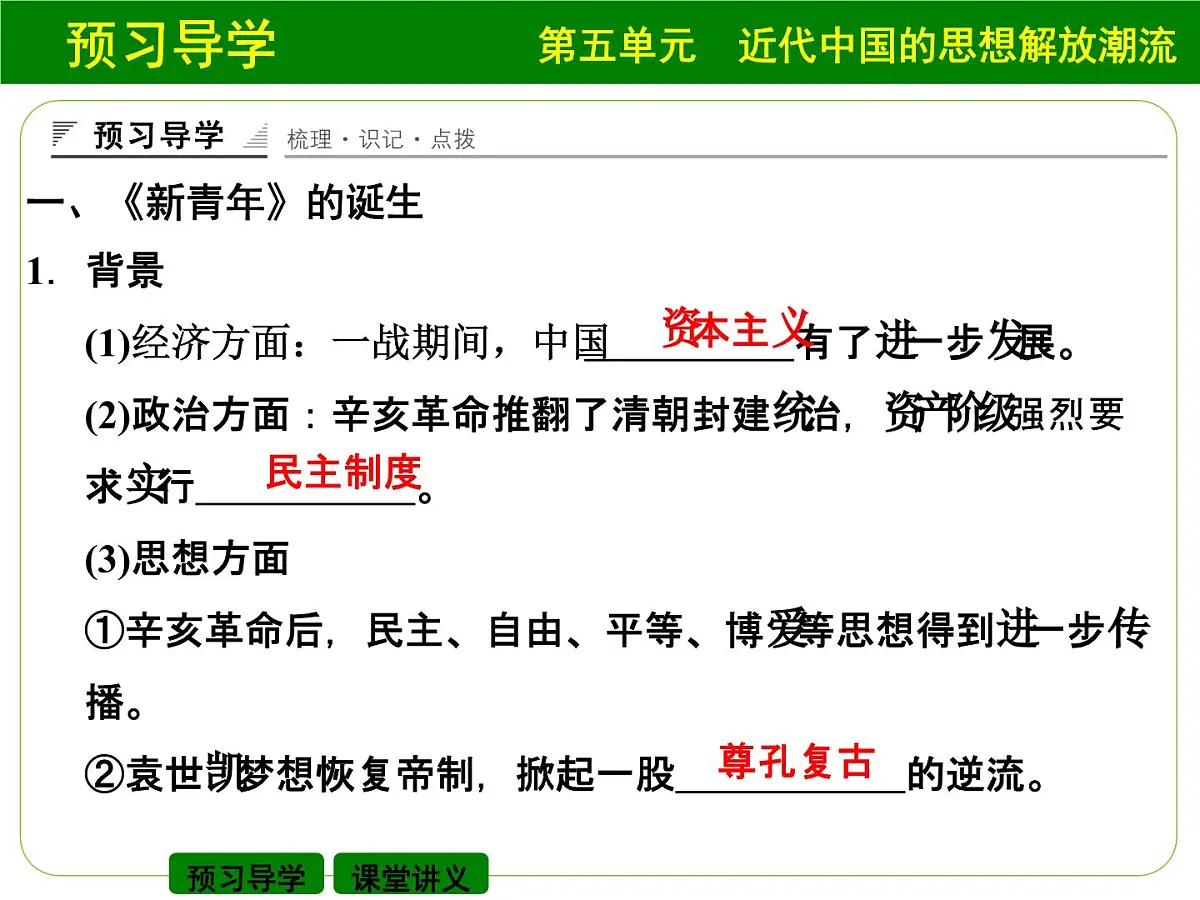 人教版 (新课标)高中历史必修3 5-15《新文化运动与马克思主义的传播》课件第3页