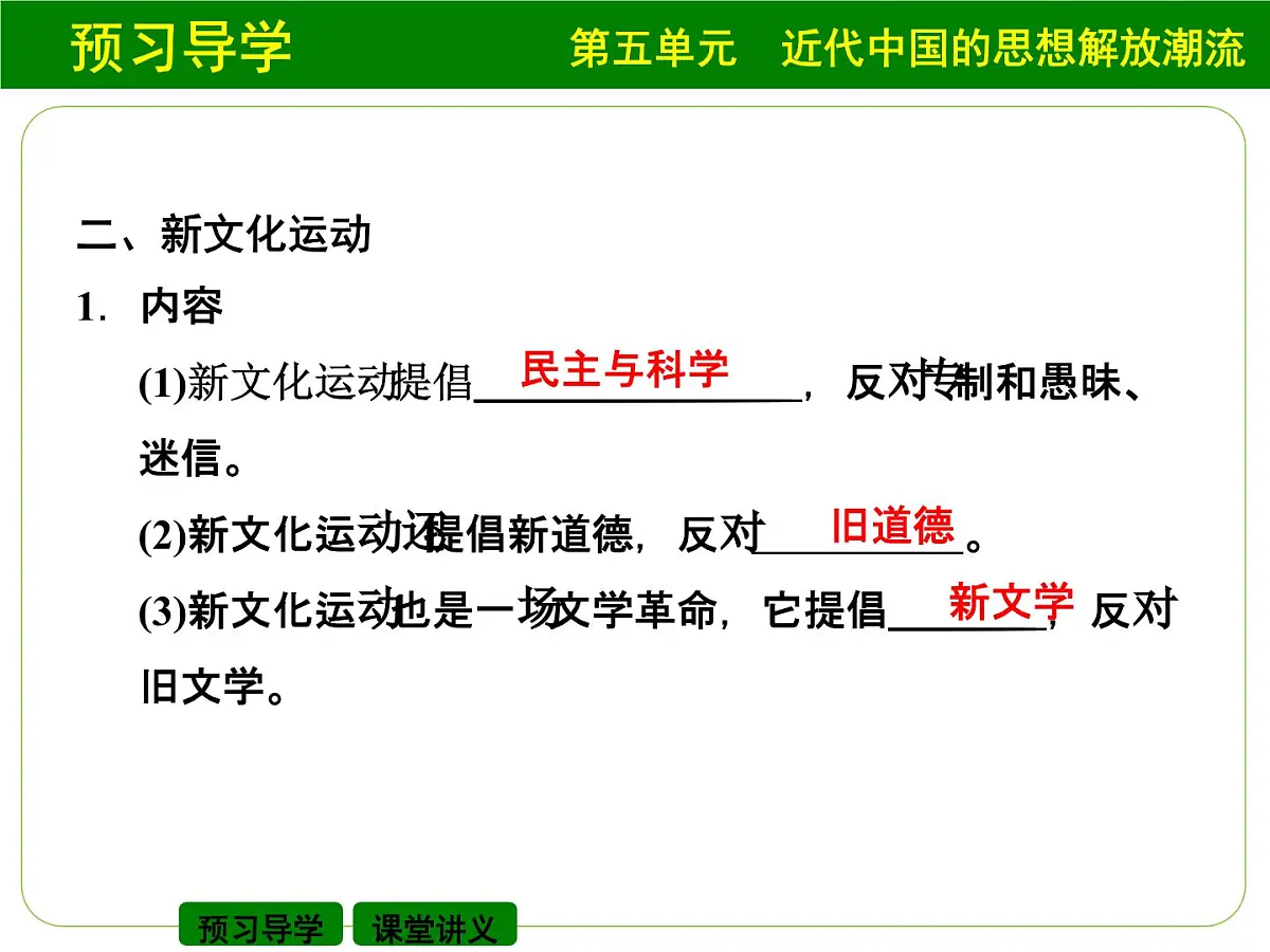 人教版 (新课标)高中历史必修3 5-15《新文化运动与马克思主义的传播》课件第6页