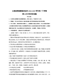云南省楚雄彝族自治州2024-2025学年高一下学期第二次月考历史试卷（解析版）