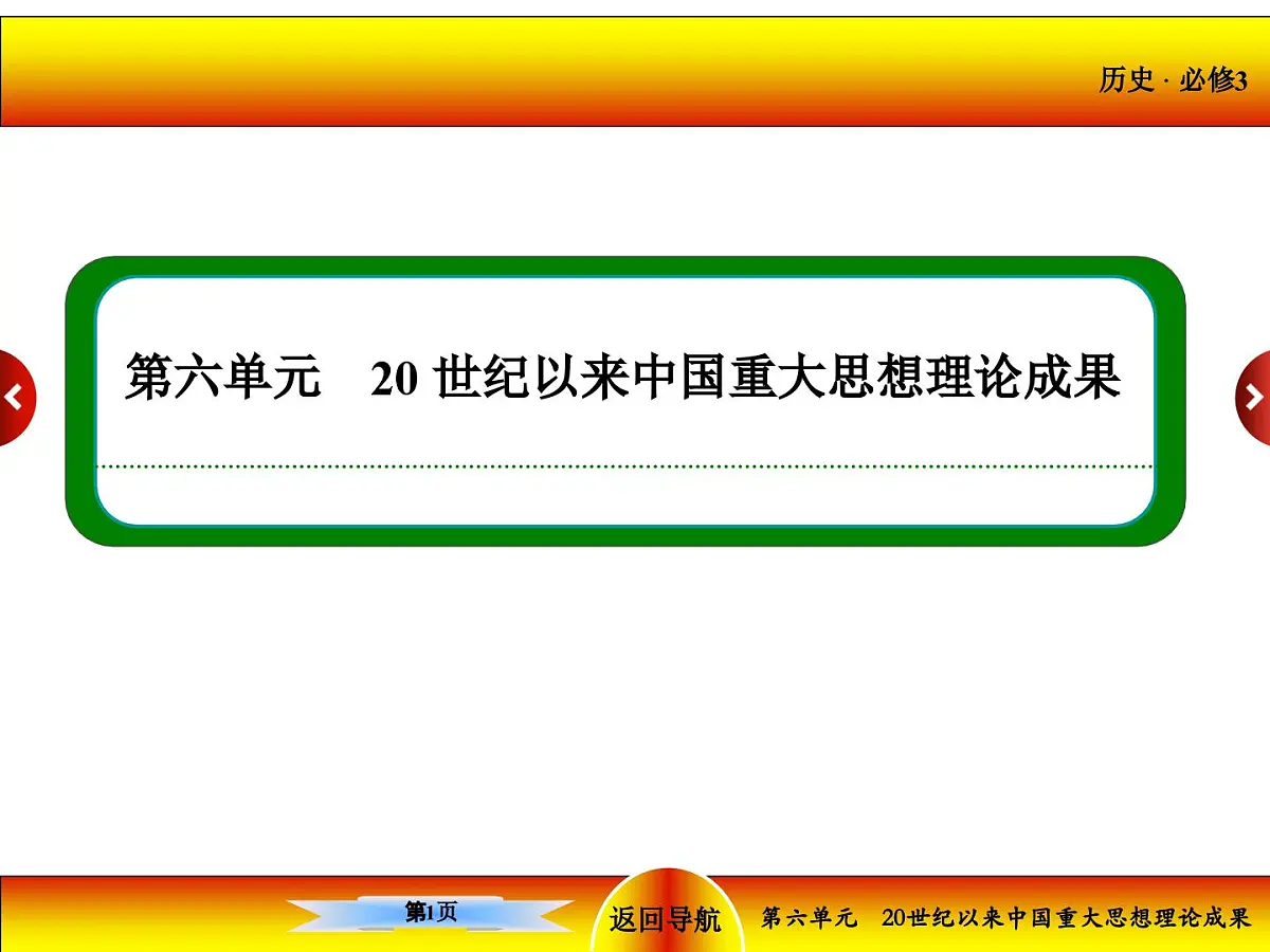 人教版 (新课标)高中历史必修3 6-17《毛泽东思想》课件第1页