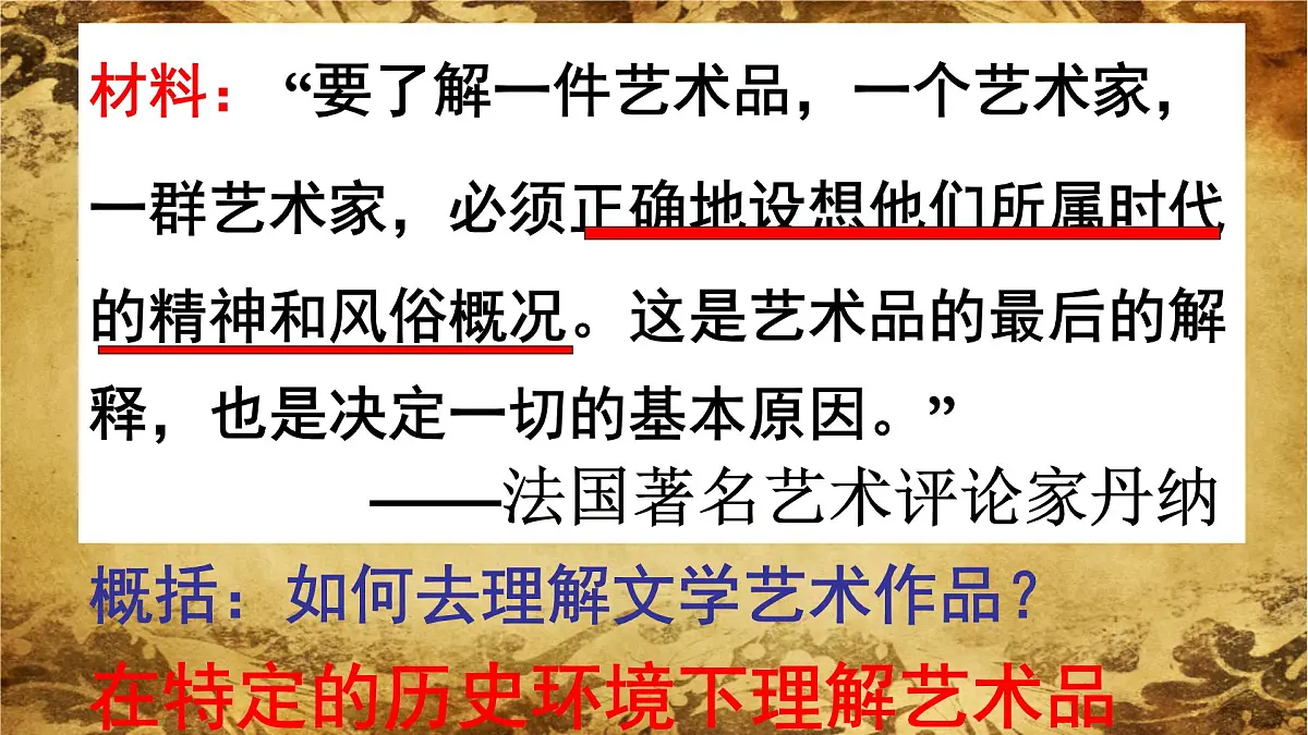 课件—人教版 (新课标)高中历史必修3 8-22《文学的繁荣》第3页