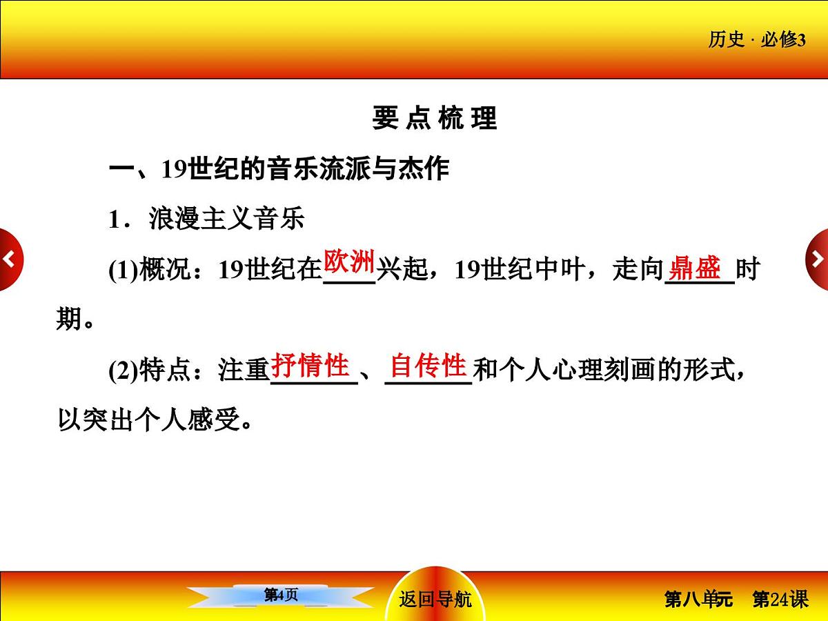 人教版 (新课标)高中历史必修3 8-24《音乐与影视艺术》课件第4页