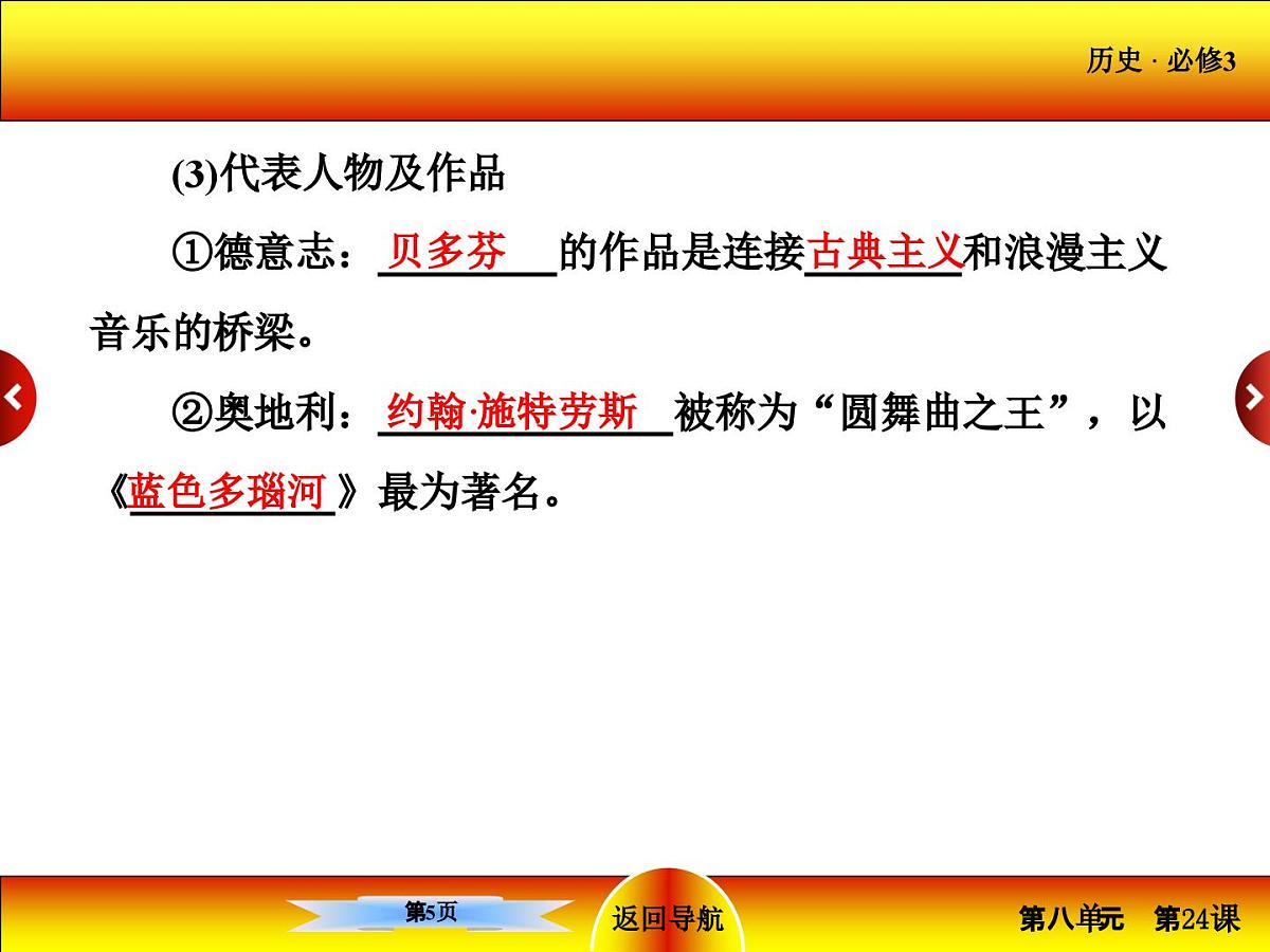 人教版 (新课标)高中历史必修3 8-24《音乐与影视艺术》课件第5页
