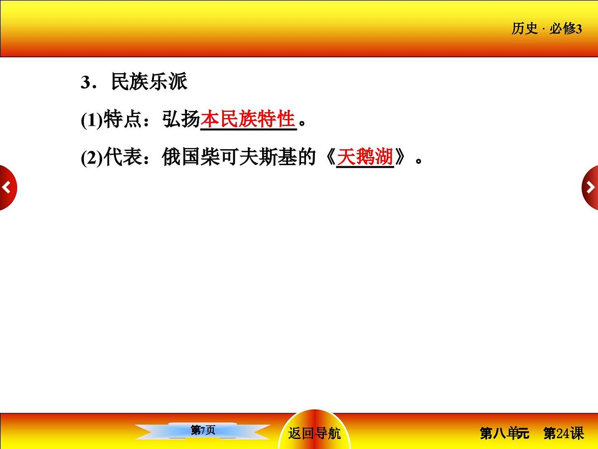 人教版 (新课标)高中历史必修3 8-24《音乐与影视艺术》课件第7页