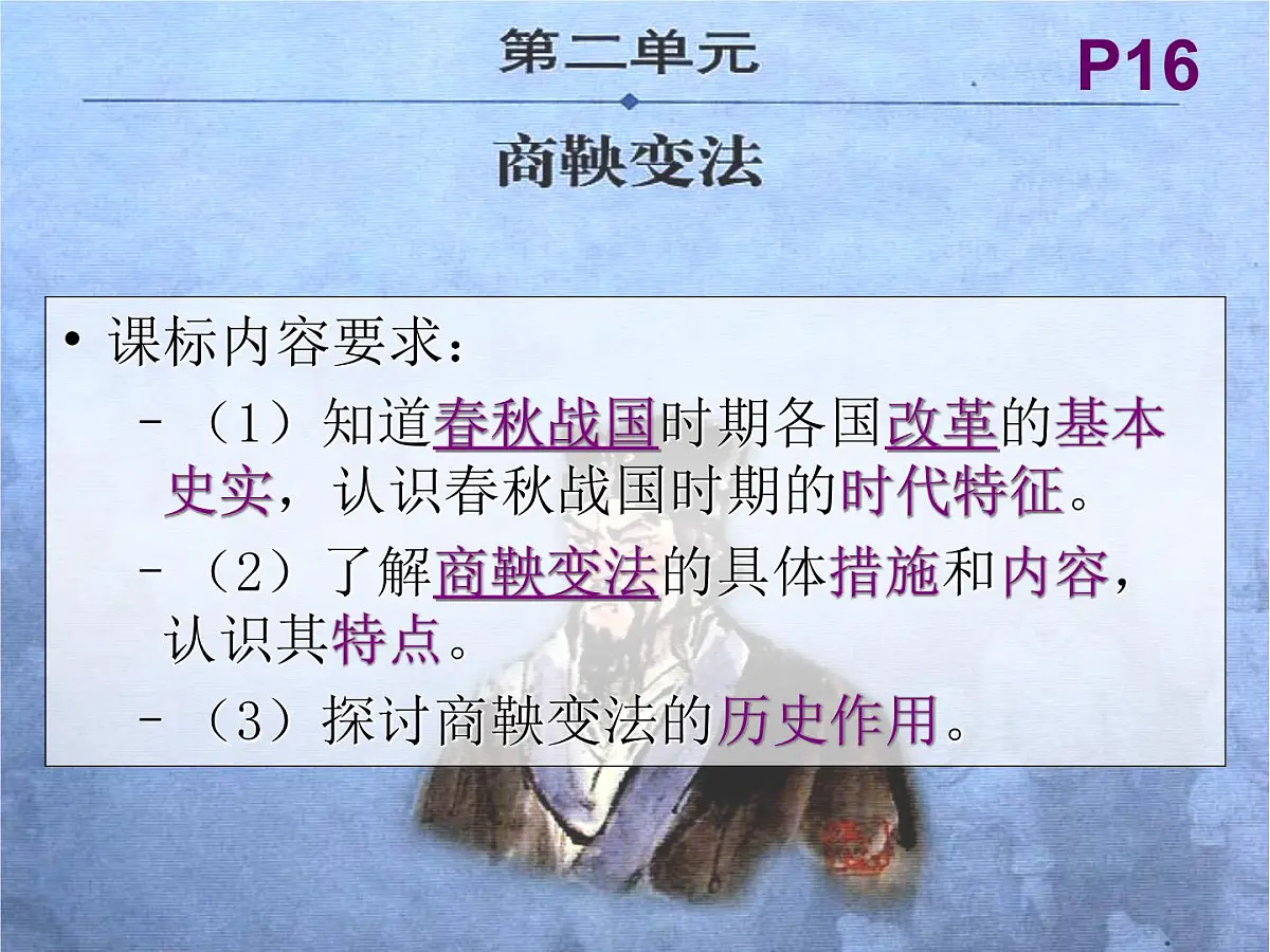 人教版 (新课标)高中历史选修1 2-2《“为秦开帝业”——商鞅变法》课件第2页