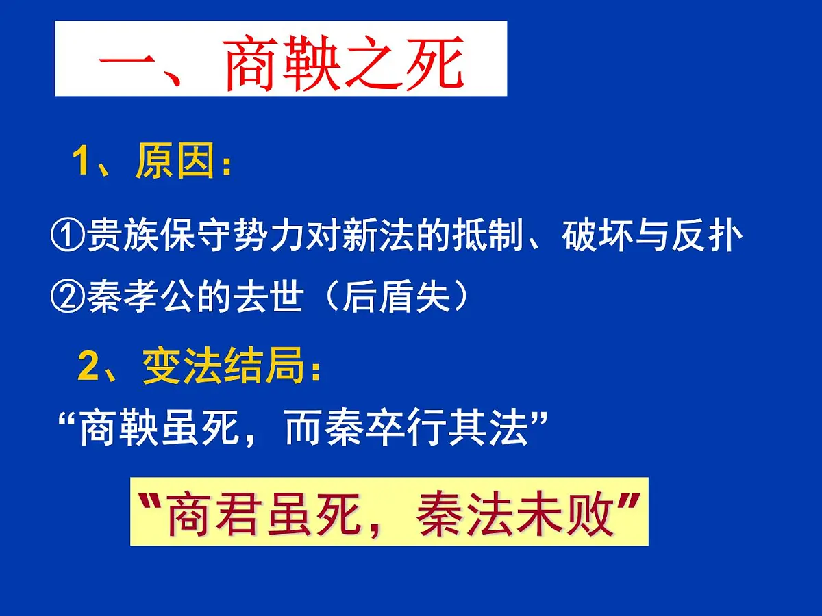 人教版 (新课标)高中历史选修1 2-3《富国强兵的秦国》课件第5页
