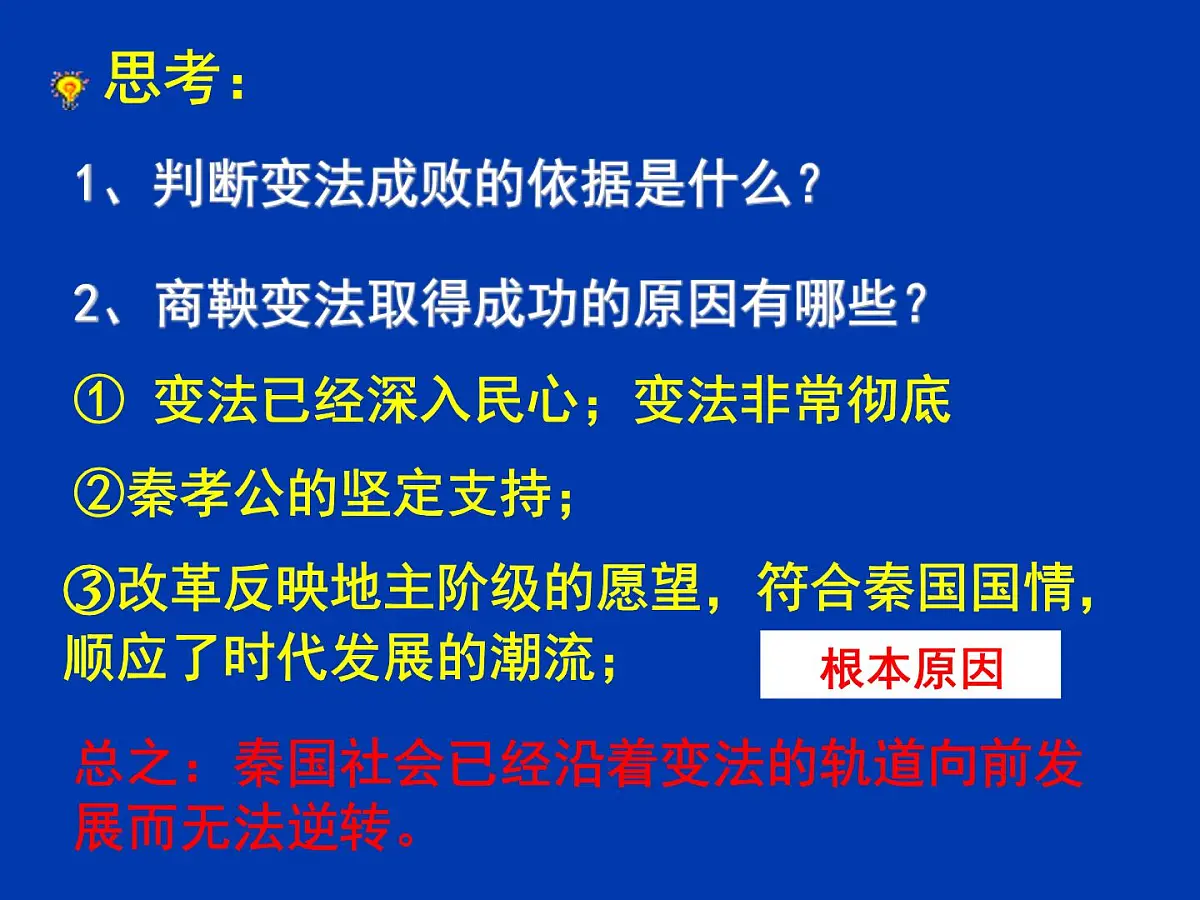 人教版 (新课标)高中历史选修1 2-3《富国强兵的秦国》课件第6页