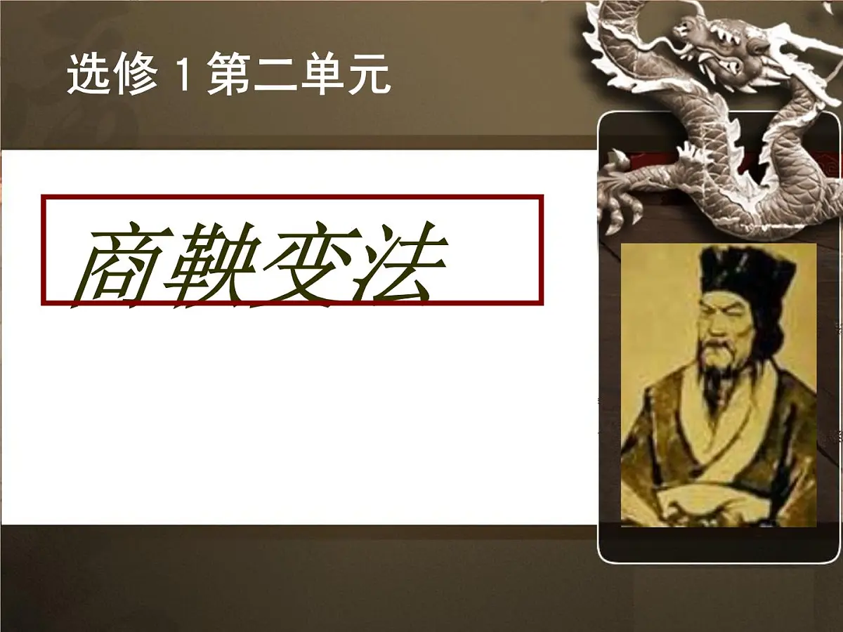 人教版 (新课标)高中历史选修1 2-3《富国强兵的秦国》课件第1页