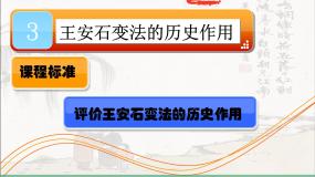 人教版 (新课标)选修1 历史上重大改革回眸王安石变法的历史作用教课课件ppt
