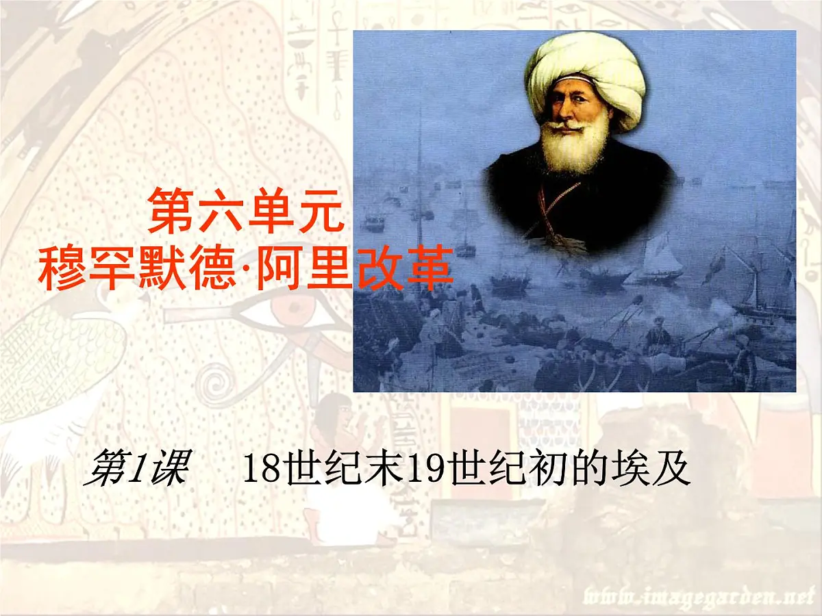 人教版 (新课标)高中历史选修1 6-1《18世纪末19世纪初的埃及》课件第5页