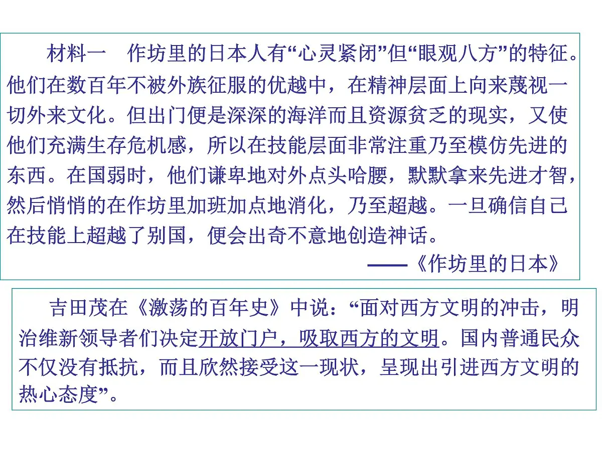 人教版 (新课标)高中历史选修1 8-3《明治维新》课件第4页
