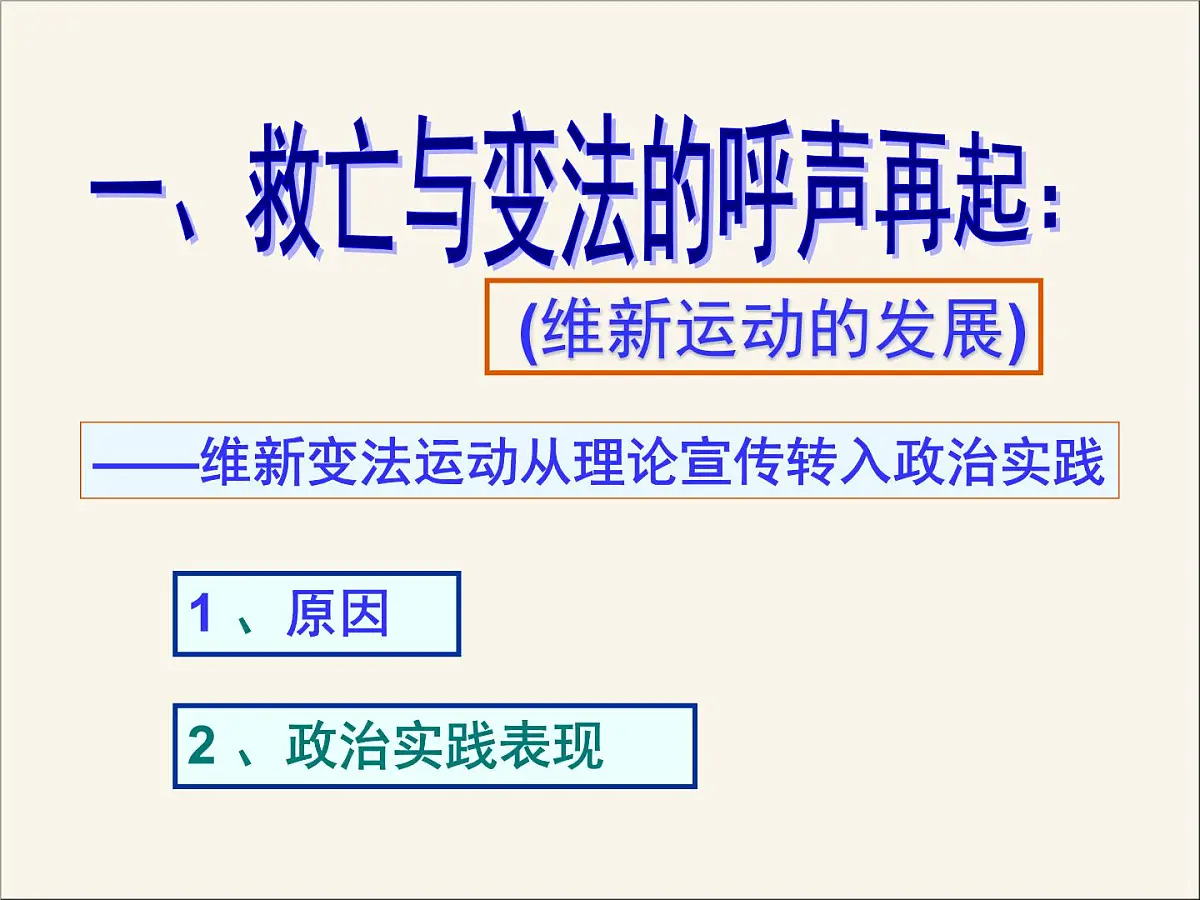 人教版 (新课标)高中历史选修1 9-3《百日维新》课件第7页