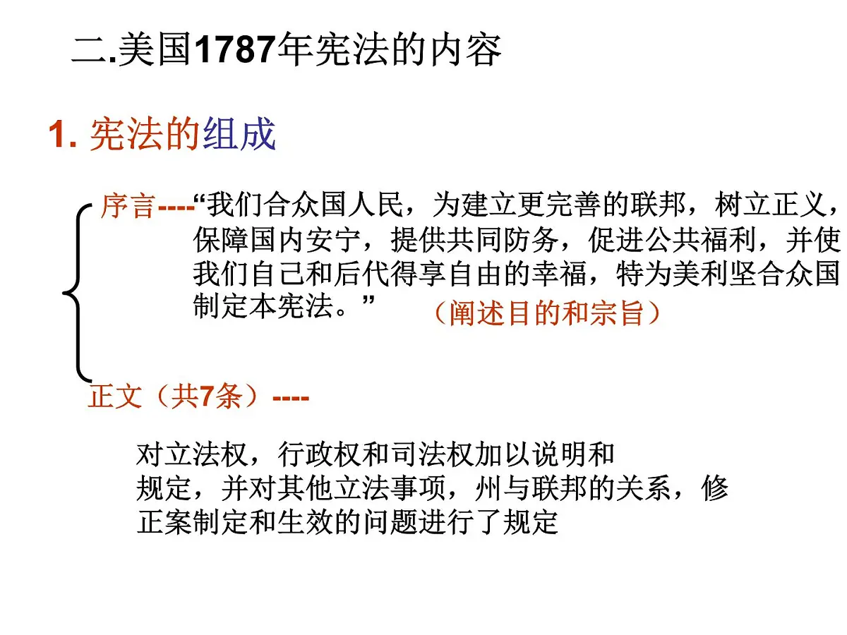 人教版 (新课标)高中历史选修2 4-3《美国代议共和制度的建立》课件第6页