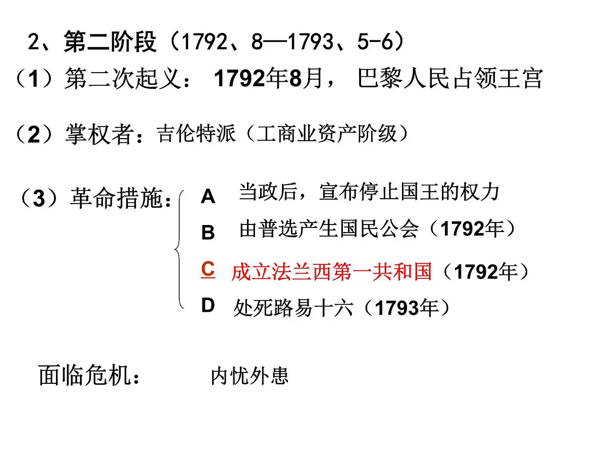 人教版 (新课标)高中历史选修2 5-1《法国大革命的最初胜利》课件第5页