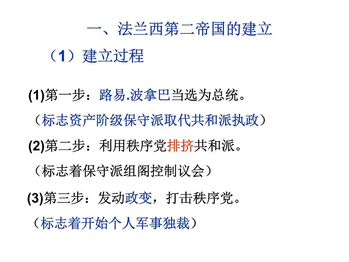人教版 (新课标)高中历史选修2 5-2《拿破仑帝国的建立与封建制度的复辟》课件第6页