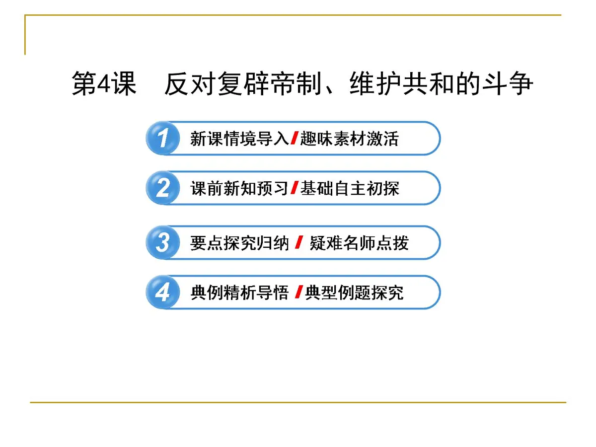 人教版 (新课标)高中历史选修2 6-4《反对复辟帝制、维护共和的斗争》课件第1页