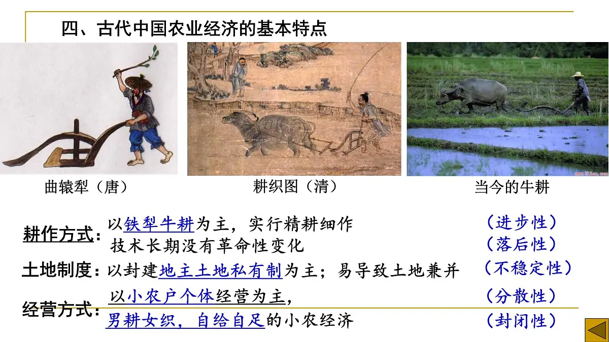 人民版高中历史必修2 1-1《古代中国的农业经济》课件第8页