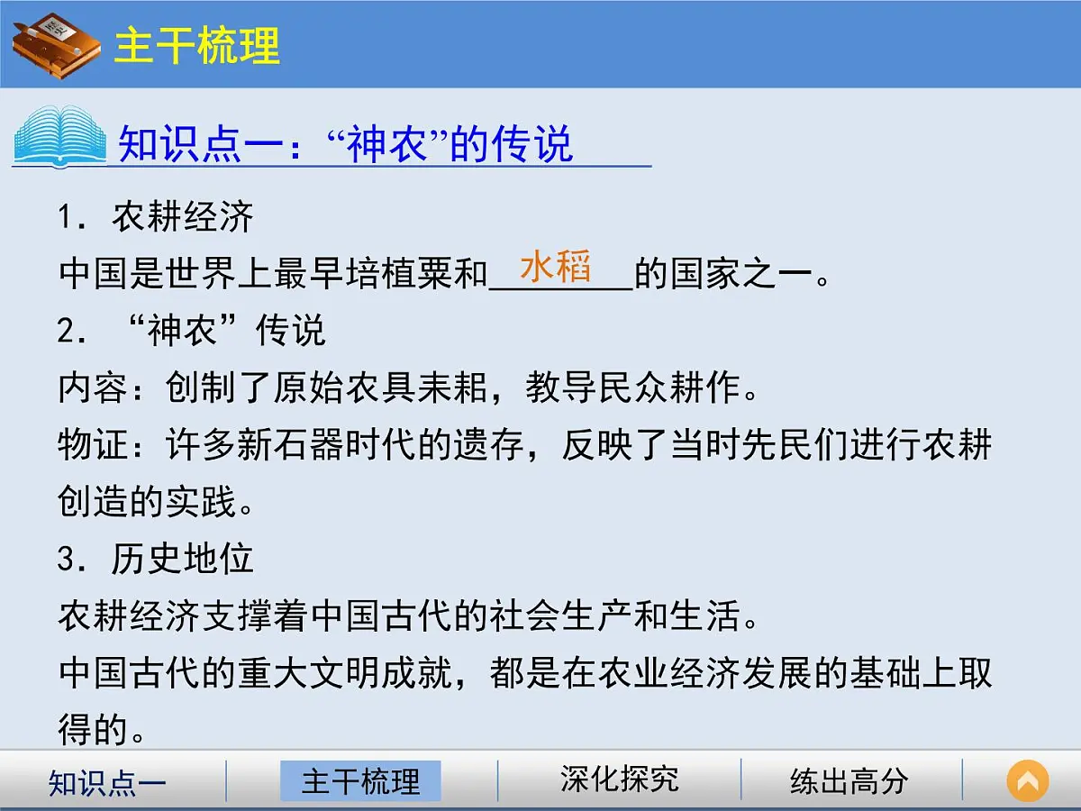 人民版高中历史必修2 1-1《古代中国的农业经济》课件第3页