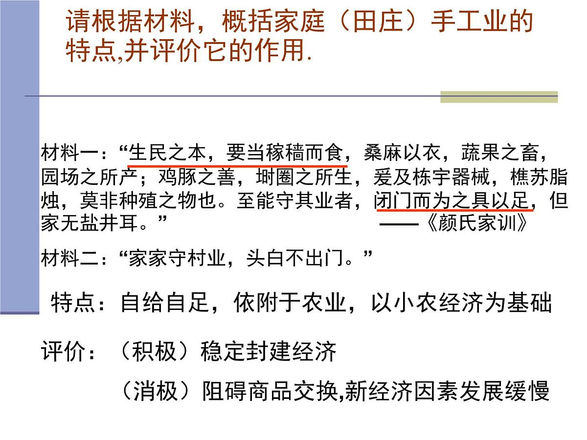 人民版高中历史必修2 1-2《古代中国的手工业经济》课件第7页