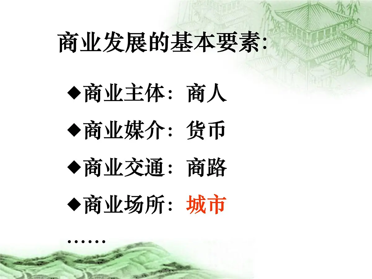 课件—人民版高中历史必修2 1-3《古代中国的商业经济》第4页