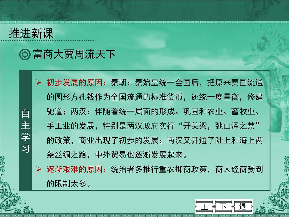 人民版高中历史必修2 1-3《古代中国的商业经济》课件第7页