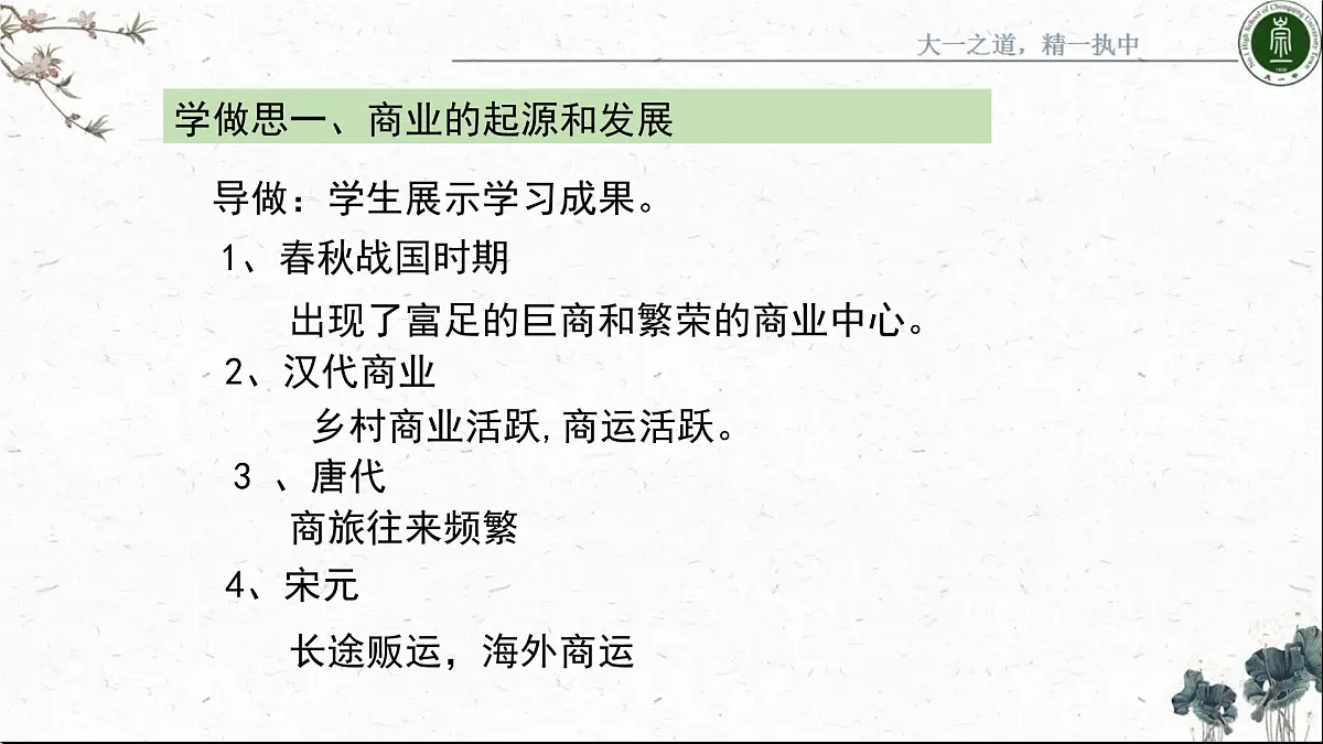 课件—人民版高中历史必修2 1-3《古代中国的商业经济》第6页