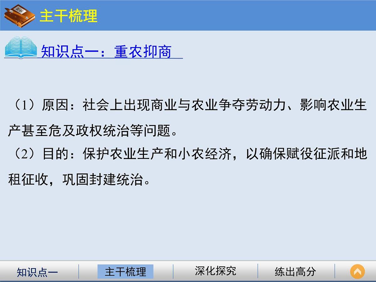 人民版高中历史必修2 1-4《古代中国的经济政策》课件第3页