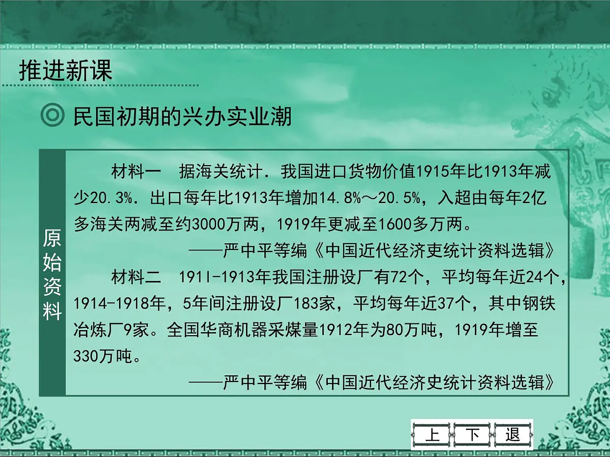 人民版高中历史必修2 2-2《民国时期民族工业的曲折发展》课件第4页