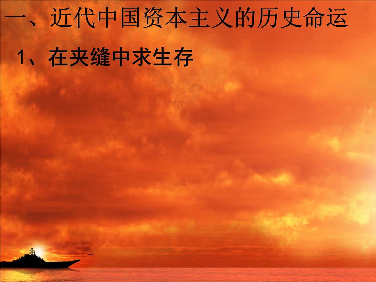 课件—人民版高中历史必修2 2-3《近代中国资本主义的历史命运》第5页