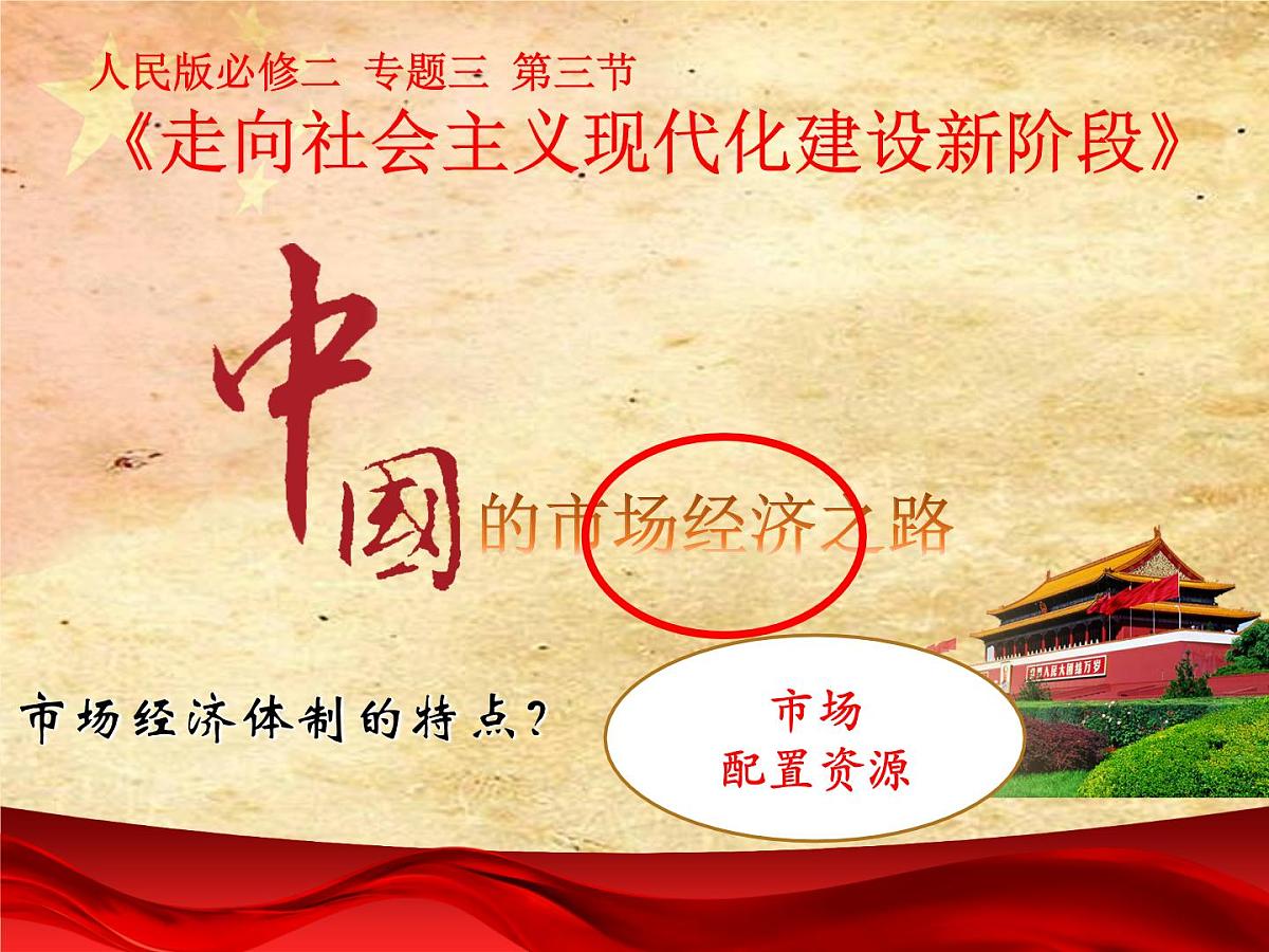 课件—人民版高中历史必修2 3-3《走向社会主义现代化建设新阶段》第5页