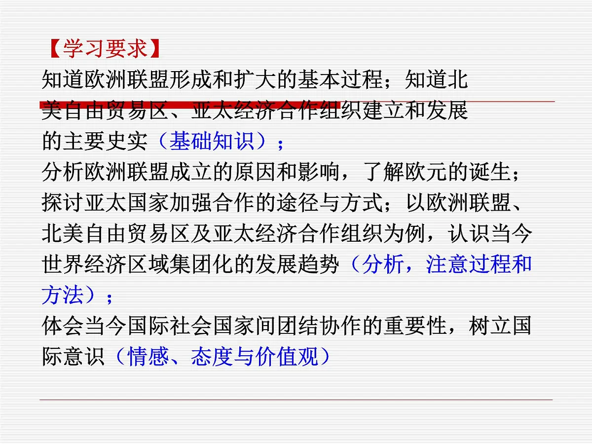 人民版高中历史必修2 8-2《当今世界经济区域集团化的发展》课件第1页