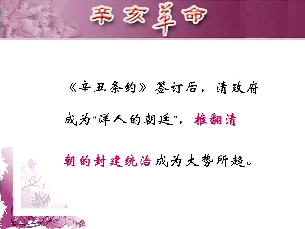 人民版高中历史必修1 3-2《辛亥革命》课件第4页