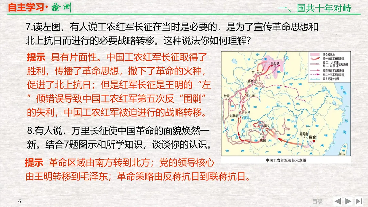 专题串讲课件:人民版高中历史必修1 3-3新民主主义革命(二)第6页