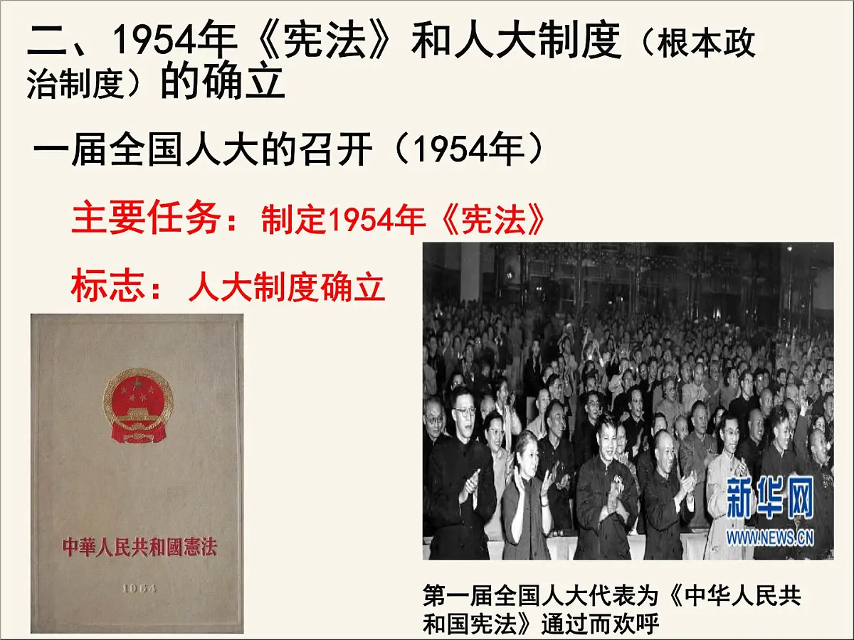 人民版高中历史必修1 4-1《新中国初期的政治建设》课件第5页