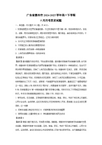 广东省惠州市2024-2025学年高一下学期下5月月考历史试卷(解析版)