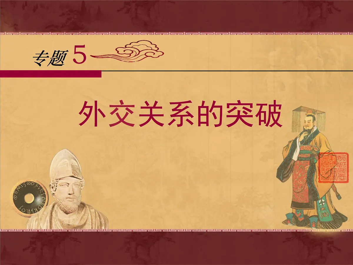 人民版高中历史必修1 5-2《外交关系的突破》课件第1页