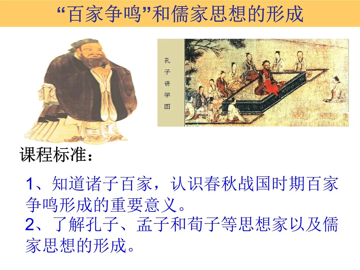 人民版高中历史必修3 1-1《百家争鸣》知识梳理型课件第3页